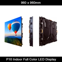 8pcs/lot Indoor Die-Casting Aluminum Cabinet Video Wall LED Rental SMD HD LED Screen P10 960mm*960mm LED Display