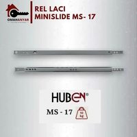 Rel Laci Keyboard Minislide Mini Slide Bearing Huben MINISLIDE MS-17 3 PASANG 246 MM