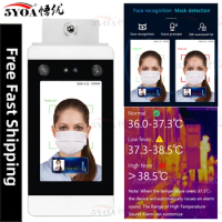 IR Infrared Dynamic Face Recognition Temperature Measurement System Non-Contact Body Thermometer Thermal Camera Warning Facial