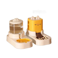 【寵物愛家】貓狗用品 寵物虹吸原理自動餵食流動飲水器(寵物用品)