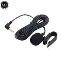 Professionals Car Audio Microphone 3.5mm Clip Jack Plug Mic Mini Wired External Microphone For Auto DVD Radio 3m Long
