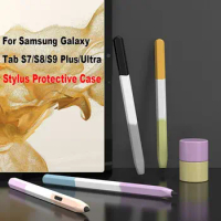 Vintage Pencil Case For Samsung Galaxy Tab S6 Lite S7 &amp; S8 &amp; S7 Plus &amp; S7 FE &amp; S8 Plus Liquid Silicone Stylus Pen Cover