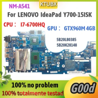 For LENOVO IdeaPad Y700-15ISK Laptop Motherboard.NM-A541.I7-6700HQ CPU.GTX960M 4GB GPU 100% Tested