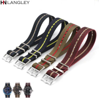 High Density Nylon Watch Strap 20mm 22mm Band for Military for Tudor Amazfit GTS Men Replacement Bracelet Watchband Accessories