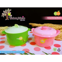 QQ673 MANGKOK TUTUP/BASI BULAT KECIL DENGAN TUTUP / TEMPAT SAYUR KECIL /TEMPAT MAKANAN QQ673 NEW