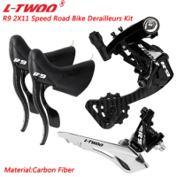 LTWOO R9 2X11 22 Speed Road Bike Shift Lever Front Rear Derailleur Carbon Fiber Groupset Original Bicycle Parts