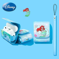 Disney Princess Ariel Leather Airpods 1 and 2 3 Pro Earphone Case Iphone Wireless Bluetooth PU Headphone Cover Gifts Women Gifts