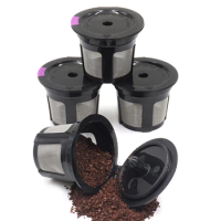 Reusable Coffee K-cup Filter Baskets K-Carafe Coffee Capsules Dripper Compatible for Keurig Maker iCafilas