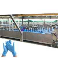 Small Production Line Cut Resistant Gloves Machine Blue Nitrile Glove Making Machine