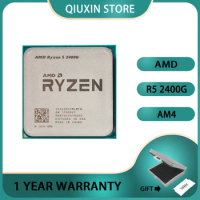 AMD Ryzen 5 2400G R5 2400G Processor YD2400C5M4MFB Socket AM4 CPU 3.6 GHz Quad-Core Quad-Thread 65W