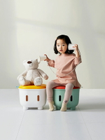 兒童玩具收納凳子儲物凳可坐人塑料換鞋凳寶寶多功能整理箱創意CY