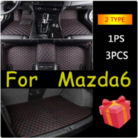 Car Floor Mats For Mazda6 Mazda 6 Atenza GH 2007~2011 Anti-dirt Pads Car Mats Full Set Waterproof Floor Mats Rug Car Accessories