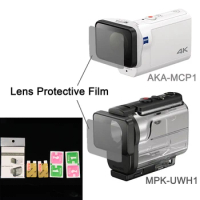 Clear Lens Protector Film For AKA-MCP1 MPK-UWH1 For sony action cam HDR-AS300r AS50v FDR-X3000R Accessories