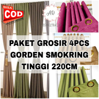 4PCS PAKET HEMAT GORDEN PINTU KAMAR dan 3PCS PAKET PROMO HORDENG JENDELA SMOKRING PINTU DAN JENDELA 