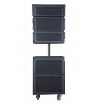 Hanxiang new 1000watts high power 15 inch wood professional active linear array acoustic stage speaker array concert audio