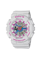 CASIO 卡西歐 BABY-G BA-110NR-8ADR 數位石英白色樹脂女士手錶