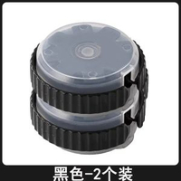 日本伸縮充電線收納盒便攜式旋轉多功能充電線整理繞線卷線理線器-黑色/2個裝 均碼