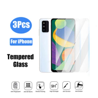 3Pcs Tempered Glass For Samsung Galaxy M12 M21 M21S M30 M31 M31S M51 Screen Protector F12 F41 F52 F62 W21 Protective Film