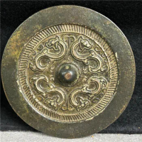 Exquisite Bronze Artifacts from the Han Dynasty: Green Rust, Gilded Bronze Mirrors, Four Dragons, Rich Collection