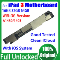 Logic Board 16g/32g/64g For Ipad 3 A1416 WiFi&amp;3G Version A1430 A1403 Motherboard Original Unlocked Plate Free iCloud 100% Tested