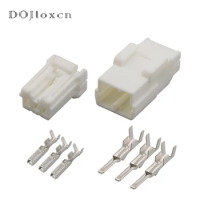 5/10/20/50/100 Sets 3 Pin 174928-2 174921-1 Tyco White Male Female Wiring Connector For Car Reading Light Harness Plug