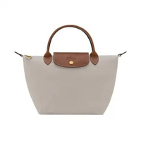 Longchamp Le Pliage Original Small Top Handle Bag Pebble Grey
