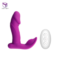 Wearable Dildo Vibrator Trigger Licking G Spot Clitoris Stimulator Butterfly Vibrating Panties Masturbator Sex Toy For Women
