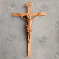 Patung Salib Yesus Estetik Kayu Jati Berkualitas