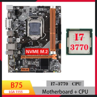 B75 motherboard kit with Core i7 3770 cpu motherboard combo kit B75 lga 1155 ddr3 Memory motherboard kit for pc gaming