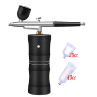 Wireless Airbrush With Compressor Kit Mini Portable Cordless Personal Spray Gun For Nail Art Tattoo Craft Cake Nano Fog Sprayer