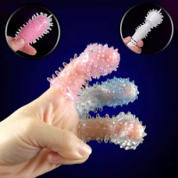 Sex Toys Finger Sleeve Magic Wand Bullet Vibrator Accessory G-Spot Vagina Clitoris Stimulator Anal dildo Finger Sleeve for Woman