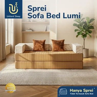Sprei Sofa Bed Lumi by Uniland Sleep Brown Single