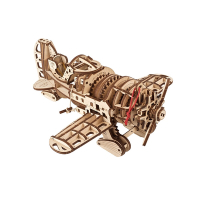 UGEARS｜胖蜜蜂螺旋槳飛機｜免動力自走模型 木製模型 DIY 立體拼圖 烏克蘭 拼圖 組裝模型 3D拼圖