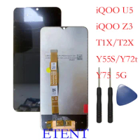 Display For VIVO Y55S Y75 Y72t T1X T2X iQOO U5 Z3 5G LCD Display Touch Screen Digitizer Assembly Repair Replacement Part