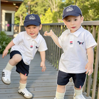 BE310 Bộ áo polo quần đùi kaki cho bé trai đi chơi đi học năng động Joeyna