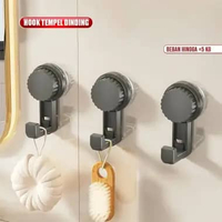 OEM SK-C1565 Gantungan Dinding Handuk Kamar Mandi Tanpa Paku Suction Cup Hook Elegan / Gantungan Kai