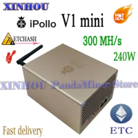 IPollo V1 mini WiFi Hashrate 300MH/s ETHW ETHF ETC QKC CLO POM ZIL Mining better than X1 G1 Antminer E9pro JASMINER X16 IceRiver