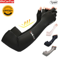 1Pair Unisex Arm Guard Sleeve Warmer Women Men UV Sun Protection Glove Hide Tattoo Outdoor SportCarpal Tunnel Wrist Arms Sleeves