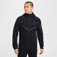 NIKE 外套 男 運動連帽外套 AS M NK TCH FLC FZ WR HOODIE 黑 HV0950-010 (2S4185)