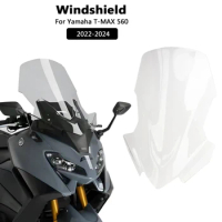Motorcycle Windshield Wind Screen Shield Deflector Protector Windscreen For Yamaha T-MAX560 TMAX560 T-MAX 560 2022 2023 2024
