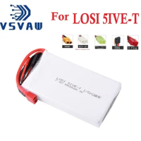 For LOSI 5IVE-T 7.4V 5500mAh 2S Lipo Battery 8C For 1/5 Remote Control Car RC Vehicle Truck With T/XT60/Tamiya/JST Connector
