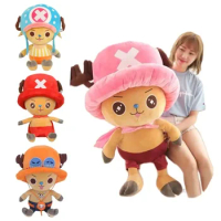 Original Full Size Anime One Piece Plush Figure Kawaii Luffy Chopper Plush Doll Soft Stuffed Toy kids Birthday Gift Xmas Gift