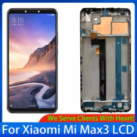 6.9" For Xiaomi Mi Max 3 LCD Display Touch Screen Digitizer Assembly Replacement For Xiaomi Mi Max3 M1804E4A Screen With Frame