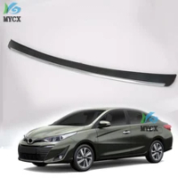For Toyota VIOS 2019 ABS REAR DECK BUMPER PROTECTOR STEP PANEL BOOT COVER SILL PLATE TRUNK TRIM GARNISH