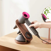 Wooden Airwrap Holder for Dyson Hair Dryer Holder Wood Storage Countertop Desk Sturdy Stand for Dyson for Support Dyson Airwrap