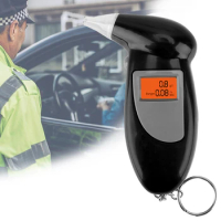 Breathalyzer Police Alcotest Handheld Backlight Display Digital Alcohol Detector LCD Screen Alcohol Tester Alcohol Breath Tester