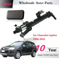 CAPQX For Chevrolet Captiva 2008-2010 Headlight Washer Nozzle Headlamp Water Spray Jet and Cover Cap Lid Left Right 96627213