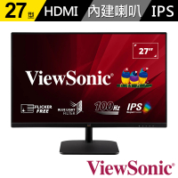 【ViewSonic 優派】(5入組)VA2732-MH 27型 IPS 100Hz 護眼電腦螢幕(內建喇叭/1ms)