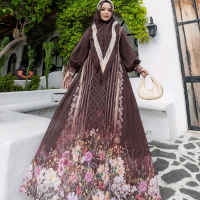 gamis syar'i sabilla set syari/ scraf realpict#original by mariani