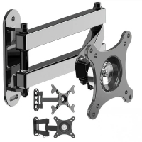 anntin Universal Wall Mount Computer Bracket 10-37in Extendable LCD Monitor Bracket Rotatable Sturdy